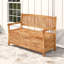Outdoor Wooden Storage Bench-13643230