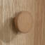 Armoire de rangement de style maison de campagne rustique, finition brune