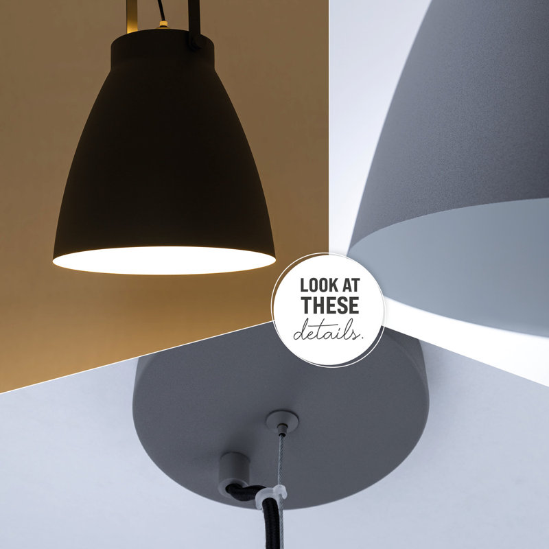Iliana 1 - Light Single Pendant, Grey/White