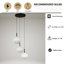 Luminaire suspendu grappe 3 lumières Ulah-340972173