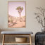 «Joshua Tree III Blush» par Elizabeth Urquhart - reproduction de cadre flottant sur toile-86870180-86870179