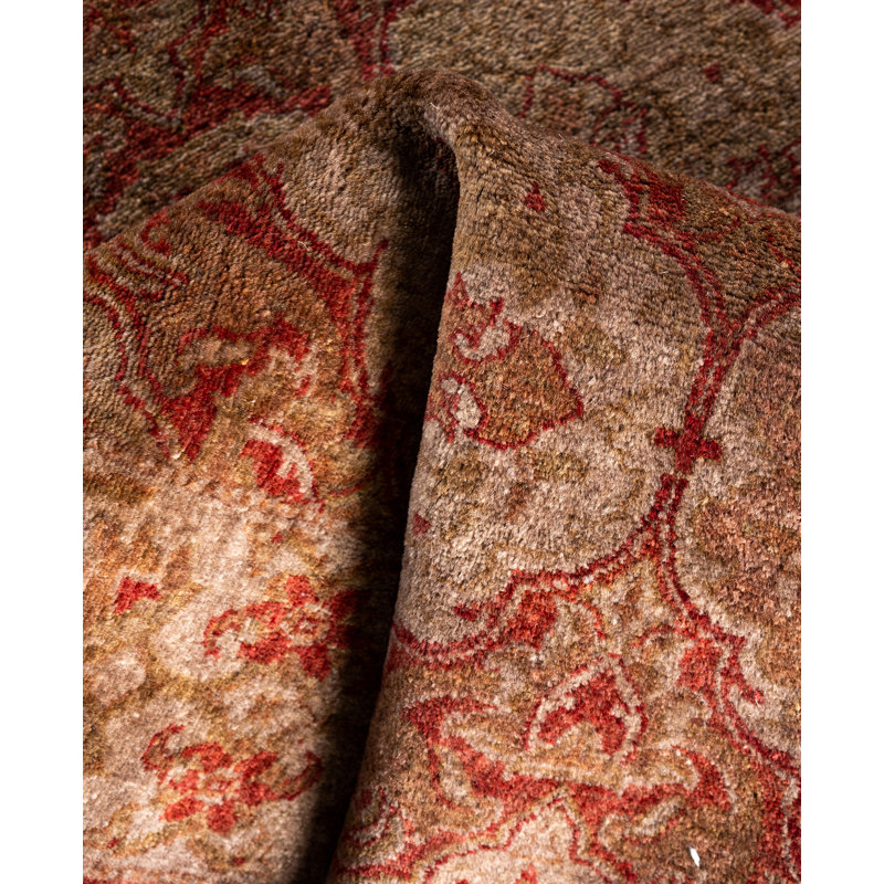 Overdyed Hand-Knotted Wool Modern-Contemporary Gray Area Rug 2' 8" x 4' 8"