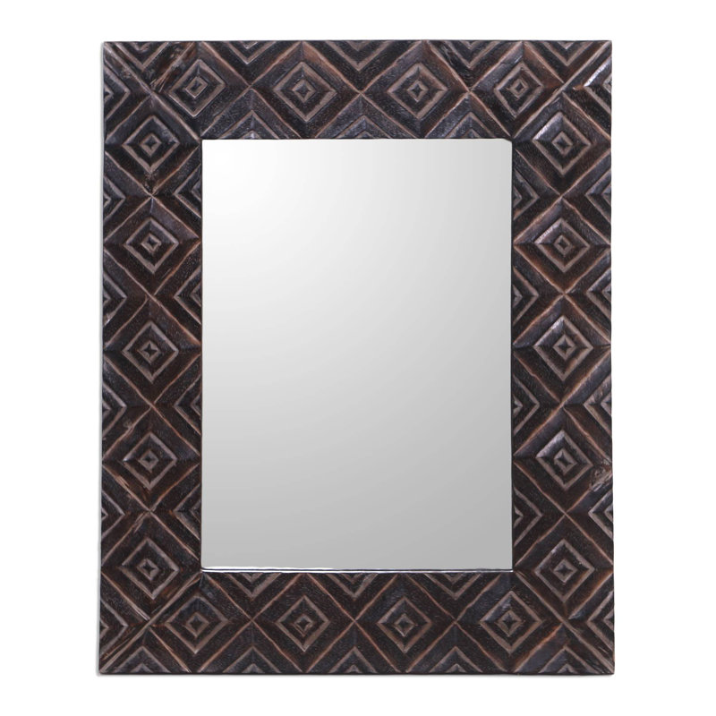 Miroir mural en bois vieilli Darold