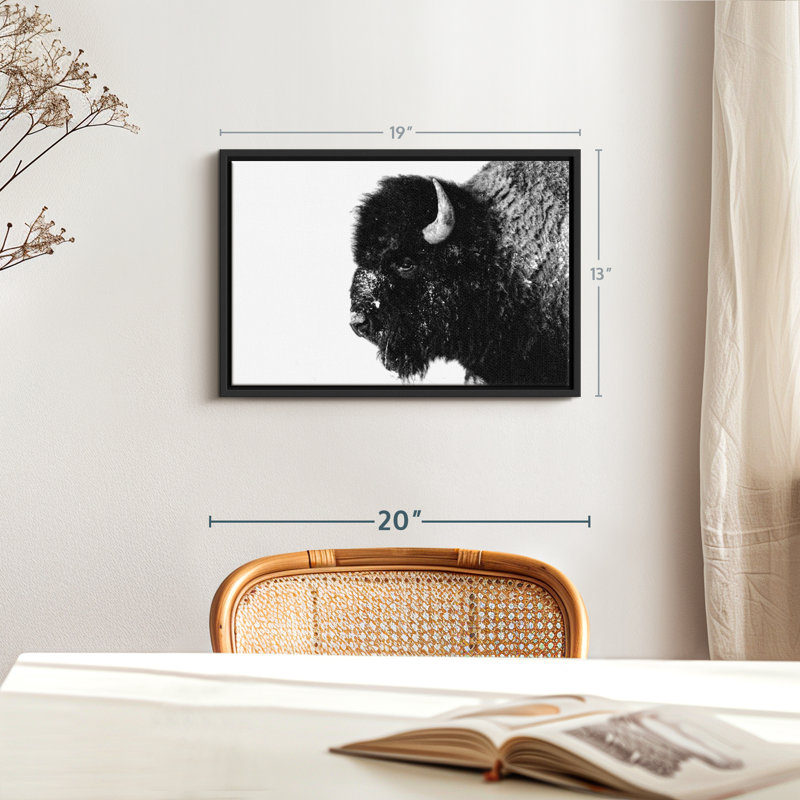 " Black Bison ", 19" H x 13" W
