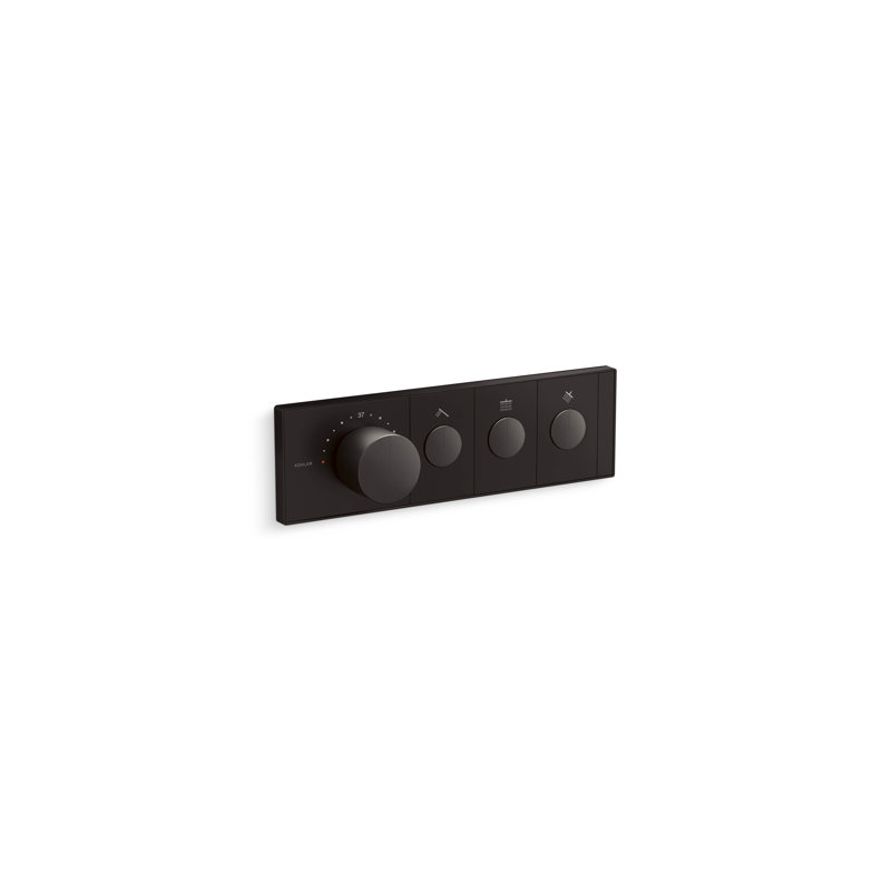 Contrôle de soupape thermostatique mécanique encastré à trois prises Anthem