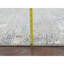 Tapis oriental 11 pi 10 po x 14 pi 9 po gris argenté, noué à la main, persan, en laine et en soie, tissé dense, abstrait à motif mosaïque, très grand, très grand