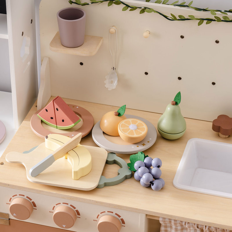  Ensemble de fruits en bois Asjad