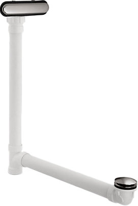 Clearflo Slotted 1.5" Leg Tub Drain with Overflow, Vibrant Titanium