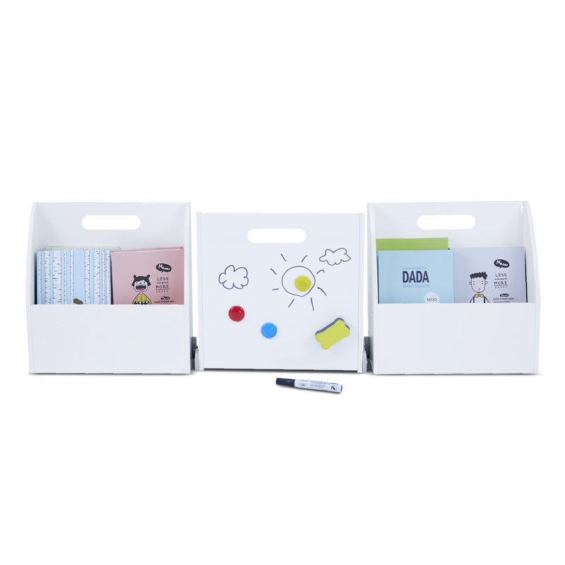 Wootton 3pc. Writable Magnetic Book Bins for Reading Nook