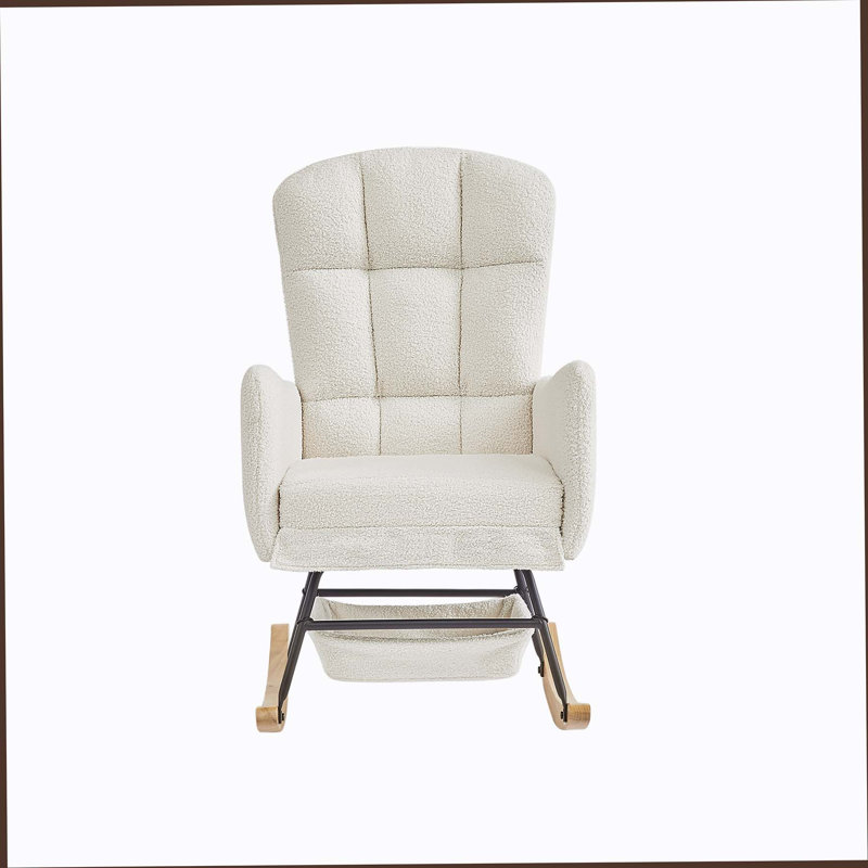 Fauteuil à bascule Teddy, Beige