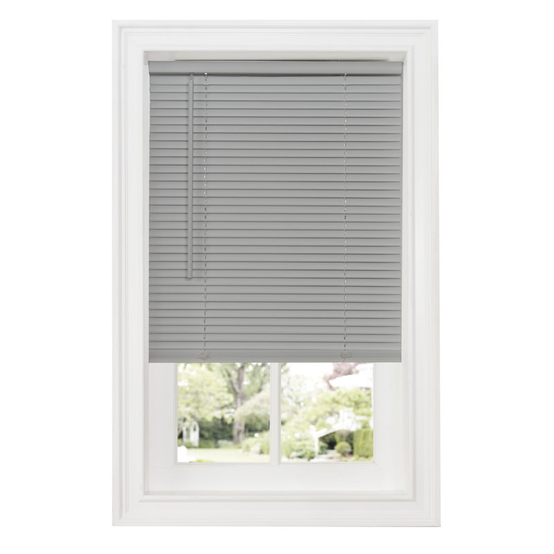 Hillsdale Room Darkening Horizontal/Venetian Blind, 29"W x 64"L, Gray