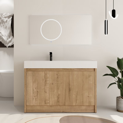 Chesham 48'' Single Bathroom Vanity Set with Resin Sink Top