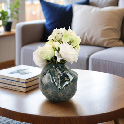 Earthenware Decorative Vase Unique Sculptural Pottery Design, Modern Accent Piece for Home Decor