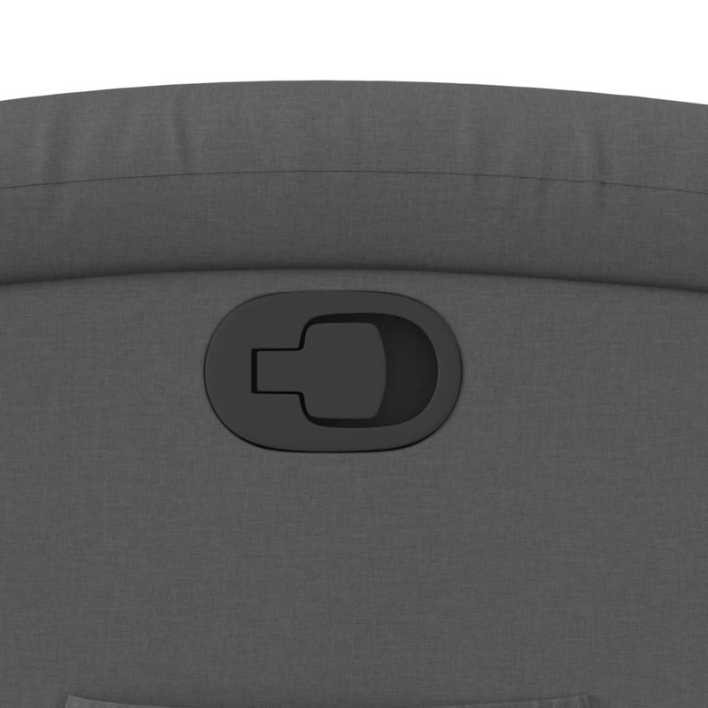 Fauteuil de massage inclinable électrique, Tissu gris foncé