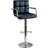 Mellette Swivel Upholstered Adjustable Height Counter Stool with Metal Frame