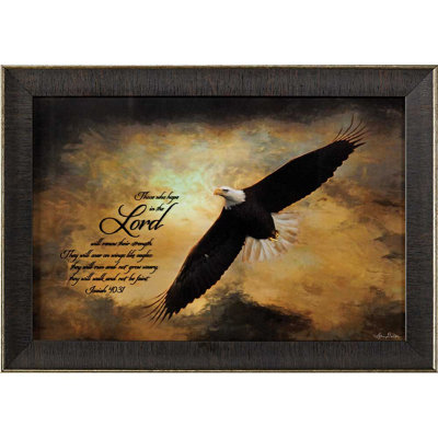 « isaiah 40:31 », impression encadrée sous verre