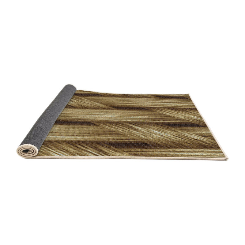 Tapis de zone d’olive à motifs, Rond 4 pi