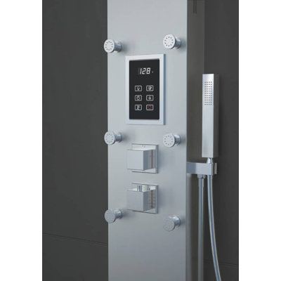 Shower Panel with Fixed Shower Head
