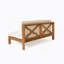 BANC D'ANGLE GAUCHE EN X