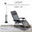 Zero Gravity Patio Adjustable Folding Reclining Chair With Pillow