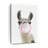 " Bubble Gum Llama Canvas Print "-1597432102