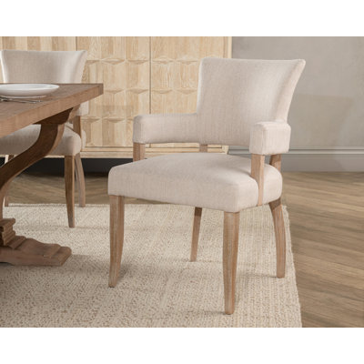 Ronan Upholstered Fabric Dining Arm Chair