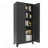 2 Shapely Doors Cabinet, Metal Storage Cabinet With Doors And Adjustable Shelves, Living Room Cabinet-1843950944-1829599233