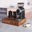 Tiroir de rangement en K en bois d'acacia, boîte à café et boîte de rangement pour le thé avec coussin antidérapant, capacité de 30 capsules sous la cafetière, support de station de comptoir