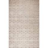 Epic Hand Knotted Area Rug in Cream/Taupe