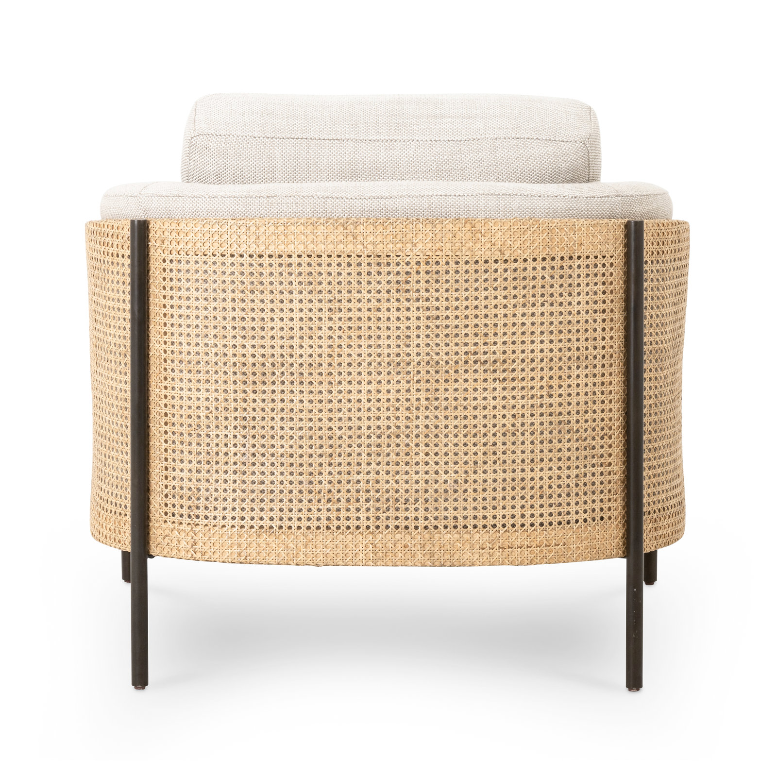 Aurelina Linen Armchair, Gable Taupe Polyester Blend, Light Brown