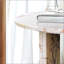 Table d'appoint en marbre rose naturel, table basse avec surface polie, marbre véritable véritable, design élégant et durable-131256945