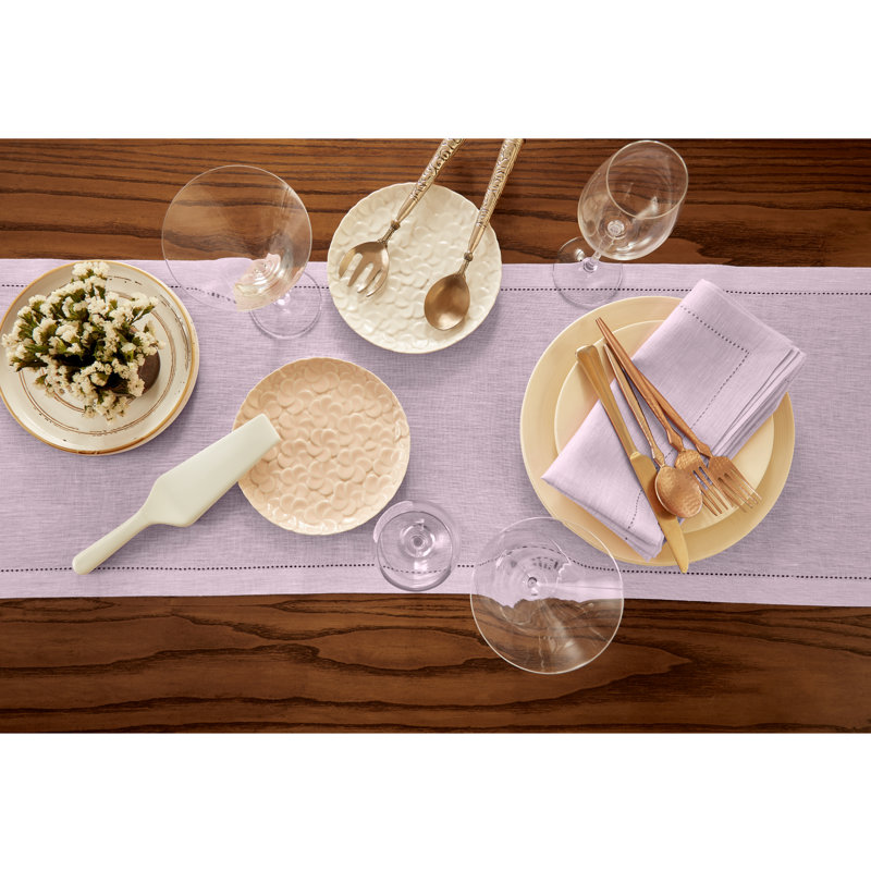 Milan - 100% Pure Linen Table Runner, Bubblegum Pink, 108" x 14"