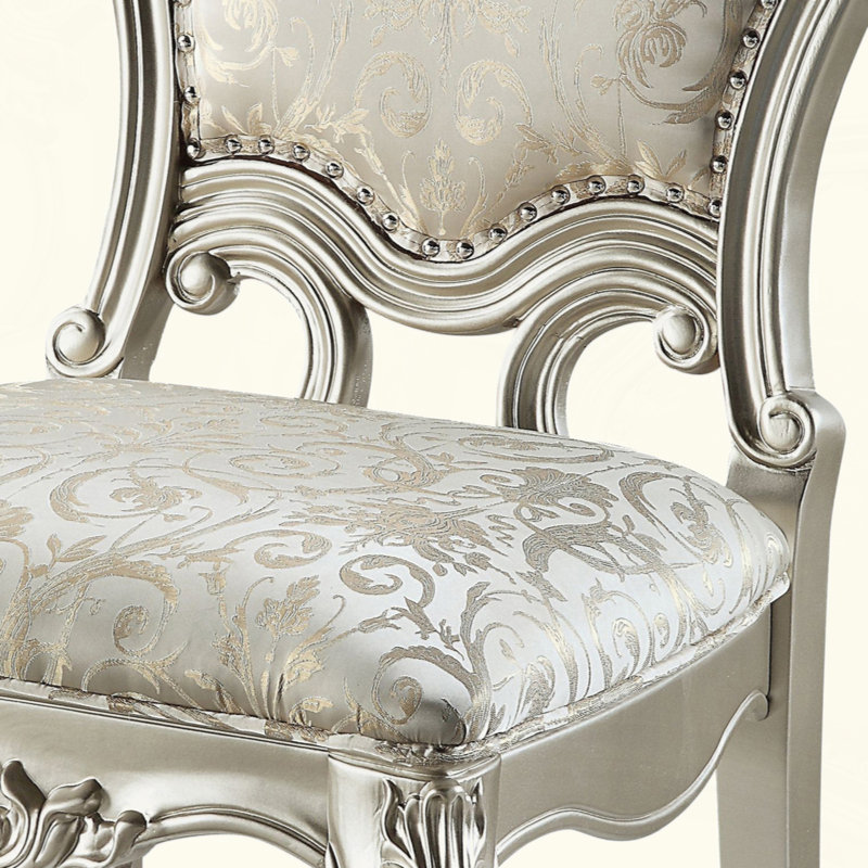 Chaise sans accoudoirs Latisha (ensemble de 2), Champagne