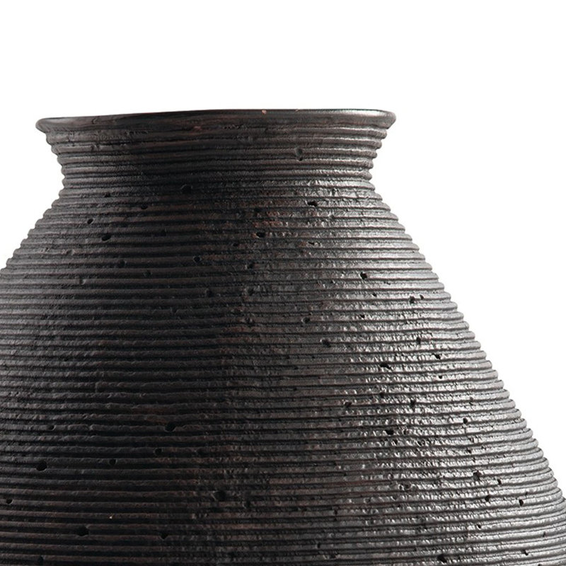 Elijaha Table Vase, Antique Brown, 17" H x 13" W x 13" D