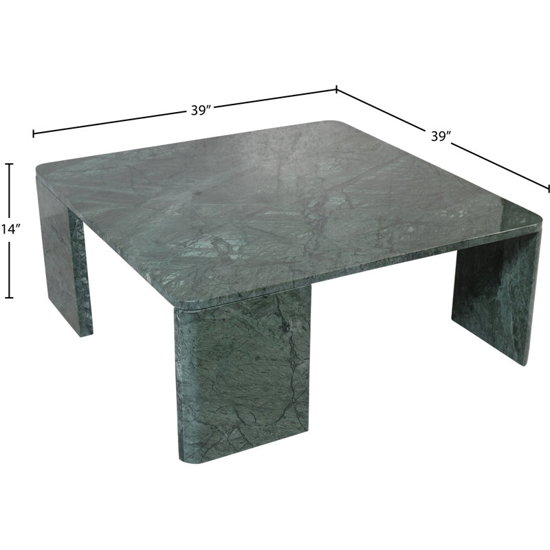 Table basse Livorno, Marbre vert