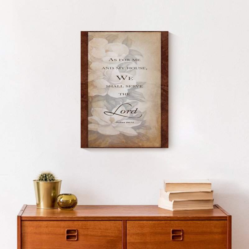 Serve the Lord sur toile, H 16 po x l 12 po x P 1,25 po, Sans cadre