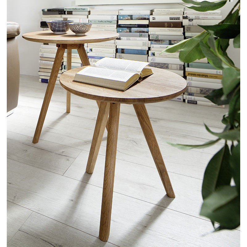 Annie Solid Wood Three Leg Coffee Table