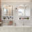 23.62" Modern Double-Arched Mirror Cabinet