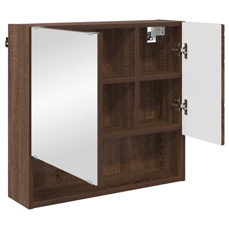 Bathroom Cabinet, Brown Oak