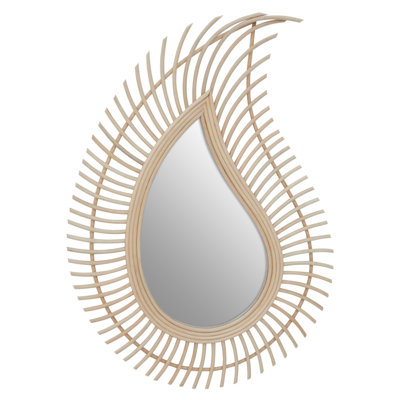 Beneduce Rattan Flat Wall Mirror