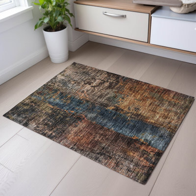 Premium Machine Washable Dominick AMF1204 Abstract Rug