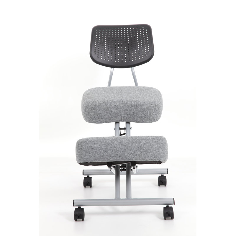 Chaise à hauteur réglable avec support pour le dos Philippa Philippa, gris, gris