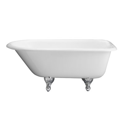 60'' x 30.5'' Freestanding Soaking Cast Iron Bathtub