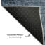Tapis bleu Prisco lavable à la machine de qualité supérieure-488102334