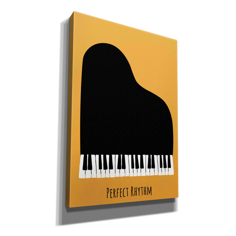 «Piano» par Ayse, art mural sur toile, H 26 po x l 18 po x P 0,75 po