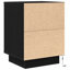 Daphane 38cm W Manufactured Wood Bedside Table-946608636