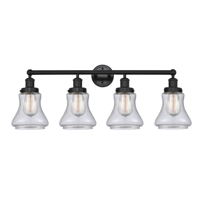 Asadbek 4 - Light Dimmable Vanity Light, Matte Black, Mercury