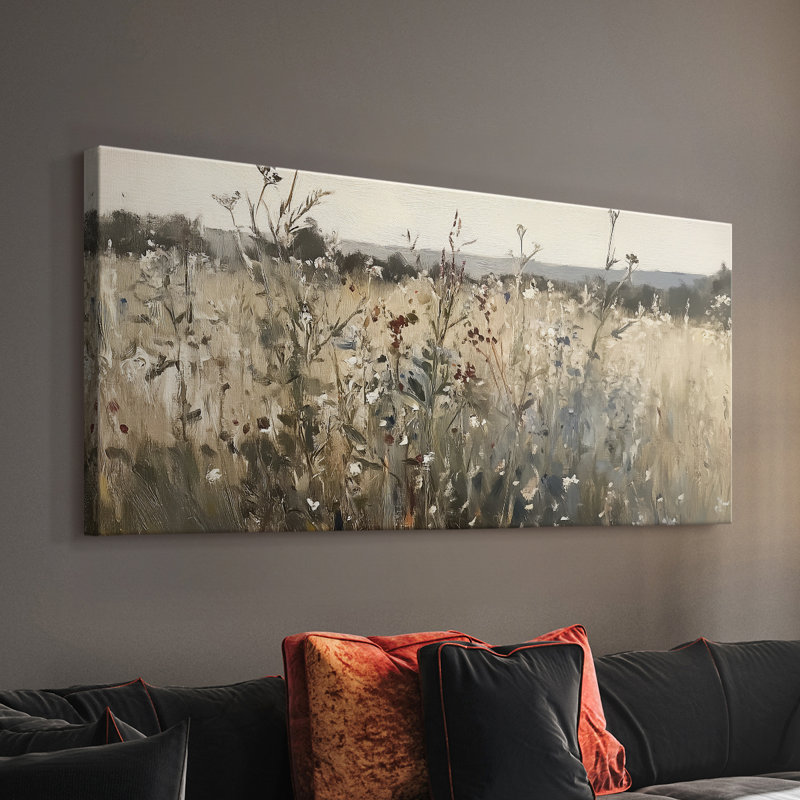 Série paysage - Cxxix - Toile tendue avec châssis - Prêt à accrocher, H 24 po x l 48 po