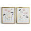 «Blush & Black Wildflowers I», toile encadrée de qualité supérieure - prête à être accrochée-1384831535-1384831486