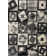 Tapis abstrait blanc / gris anthracite Tyka